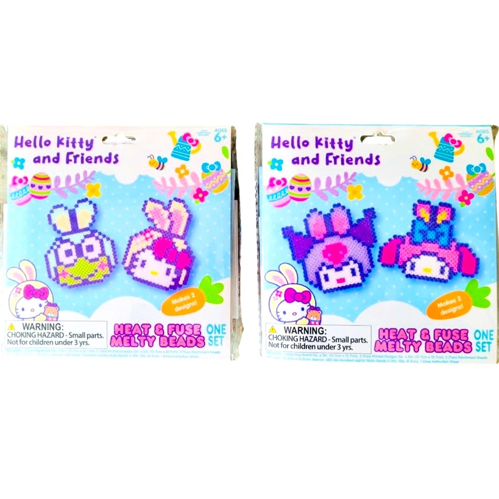 HELLO KITTY & FRIENDS X EASTER Heat and Fuse Melty Beads and Crafts (Set of 2)